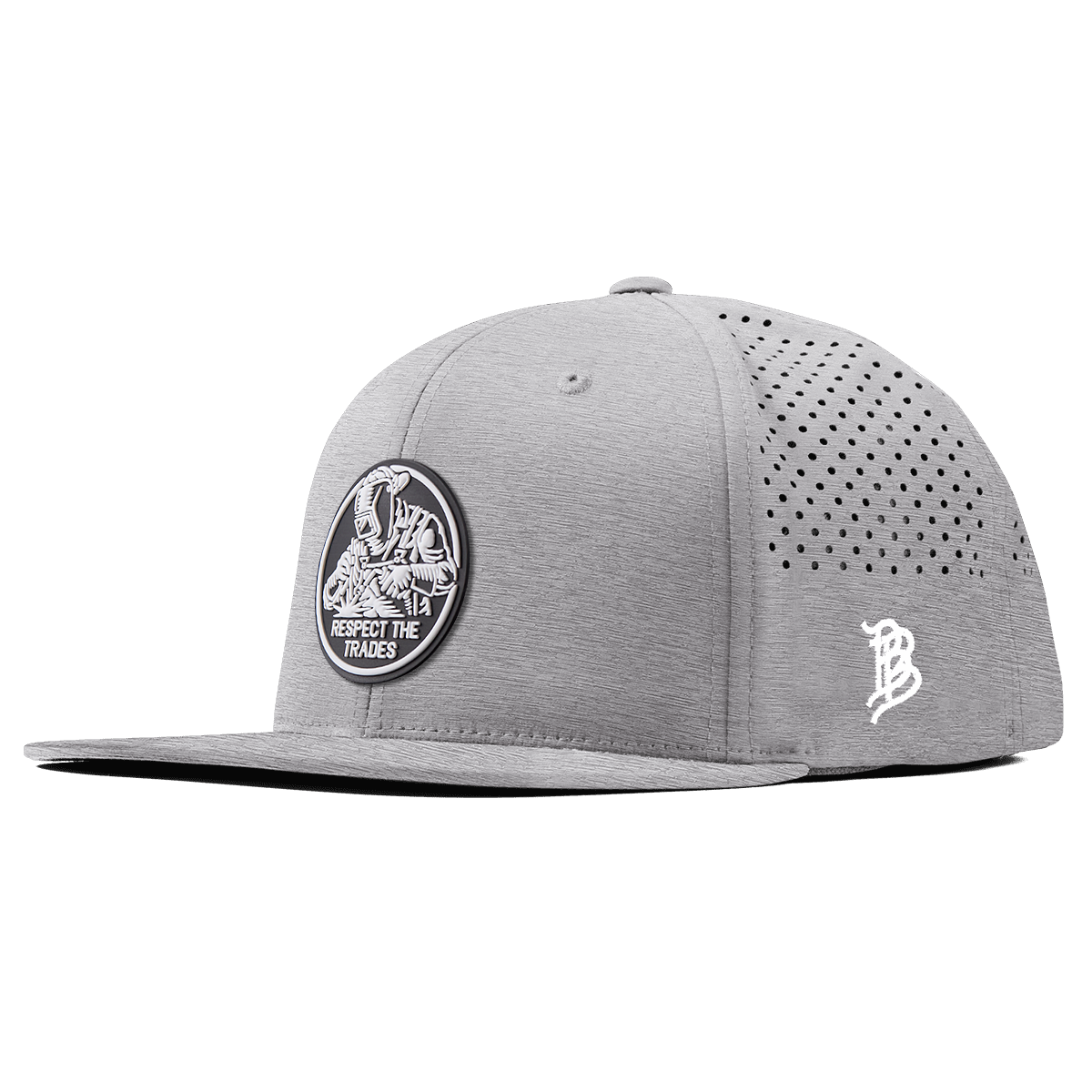 Respect The Trades Welder Flat Performance Heather Gray