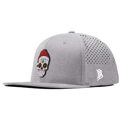 Santa Skull PVC Flat Performance Heather Gray