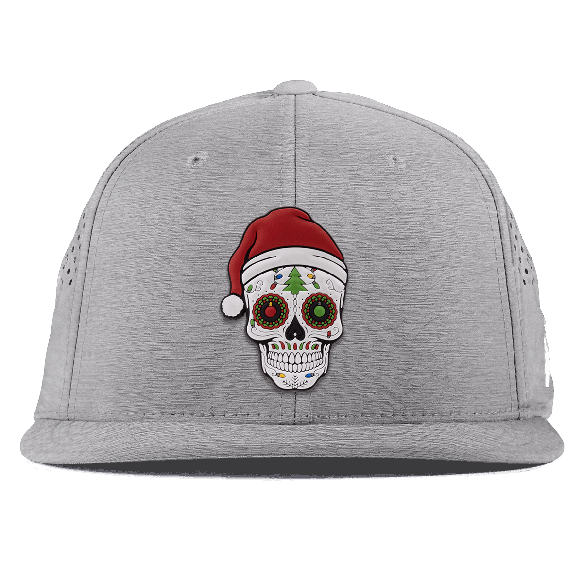 Santa Skull PVC Flat Performance Heather