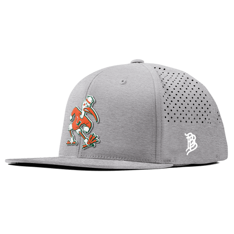 University of Miami "Sebastian the Ibis" Flat Performance Heather Gray