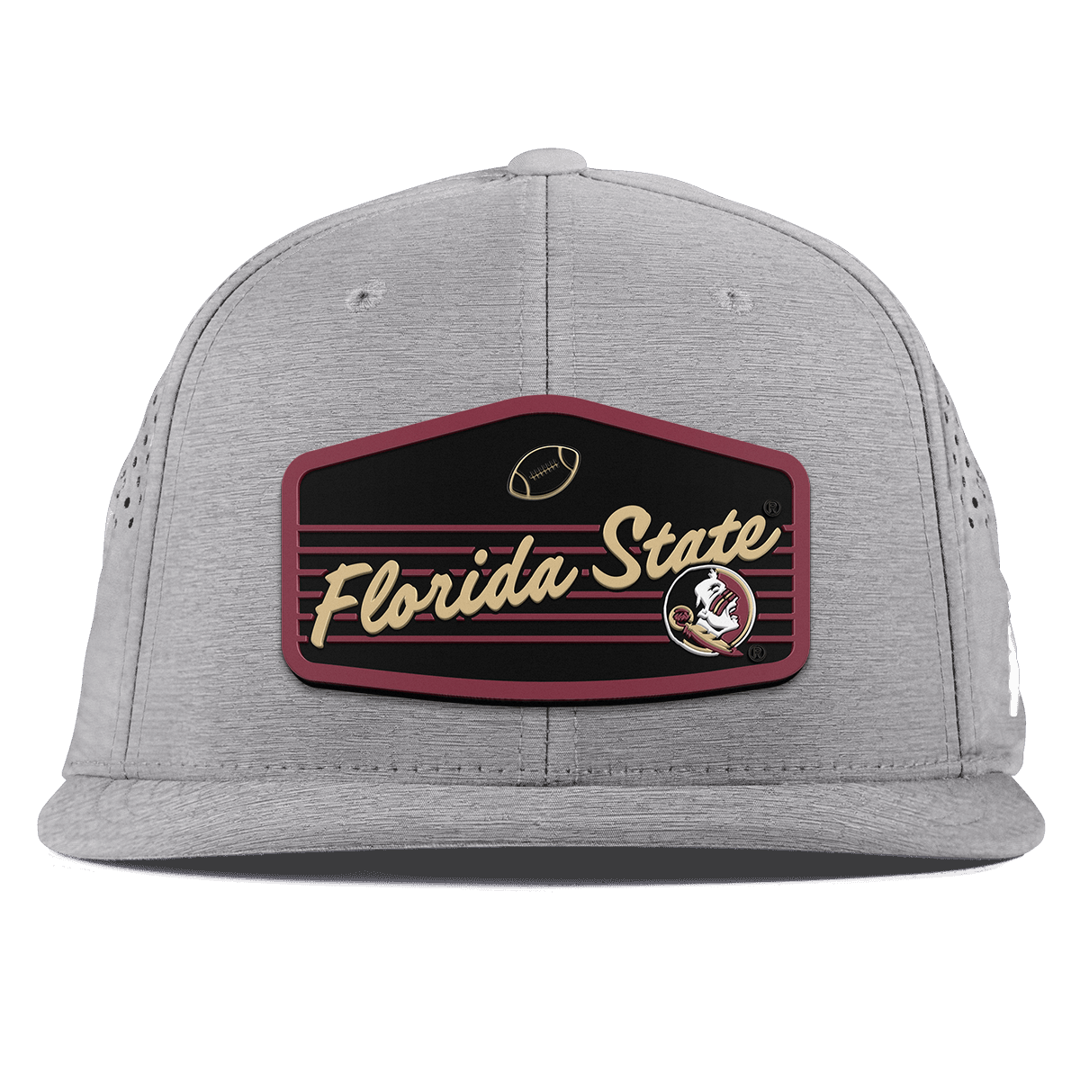 Florida State University "Seminole Football" Flat Performance Heather Gray