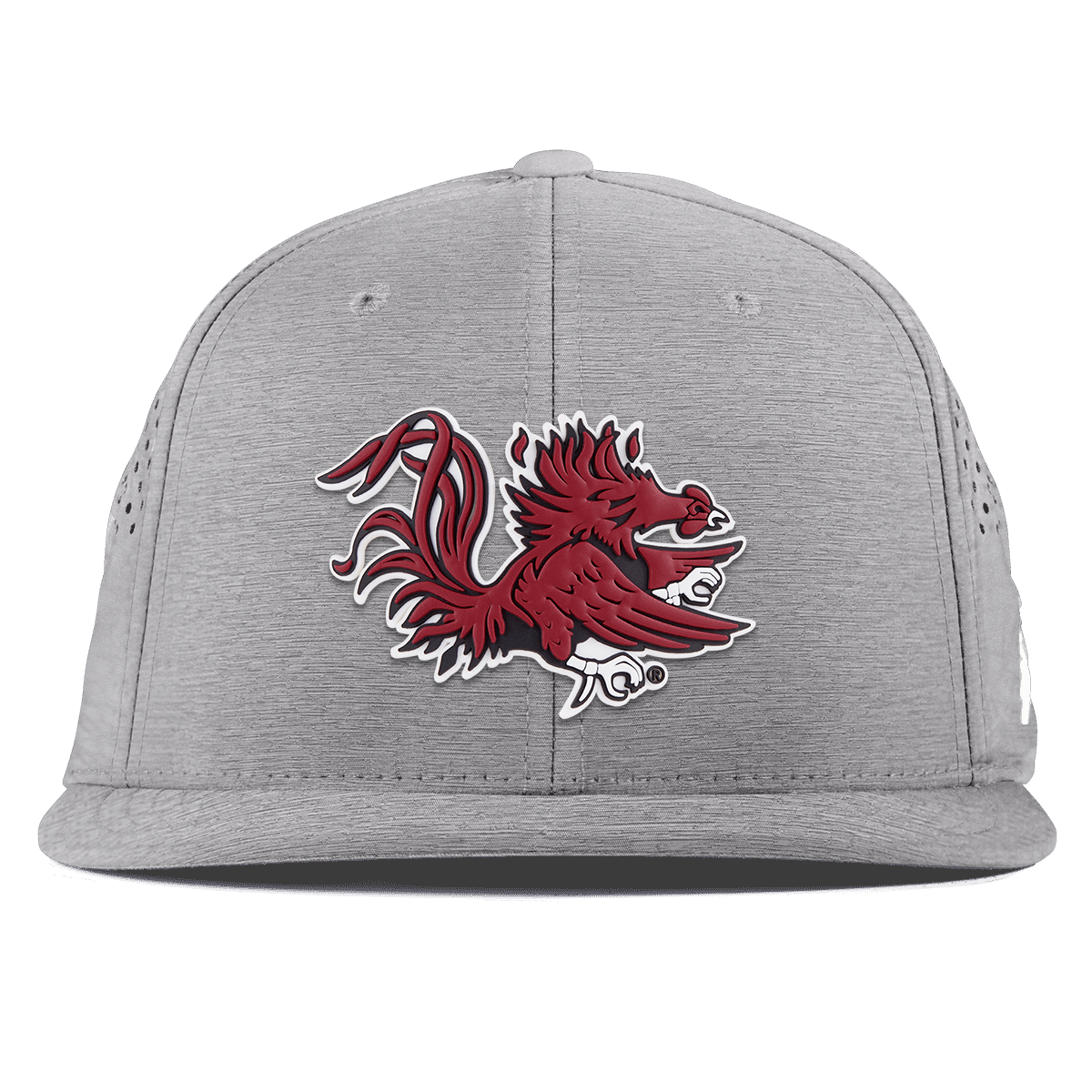 University of South Carolina "Sir Big Spur Logo" Flat Performance Heather Gray