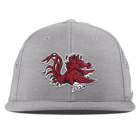 University of South Carolina "Sir Big Spur Logo" Flat Performance Heather Gray