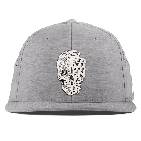 Sleep When You're Dead Skull Flat Performance Heather Gray