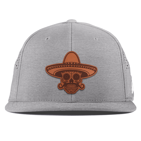 Sombrero Skull Flat Performance Heather Gray