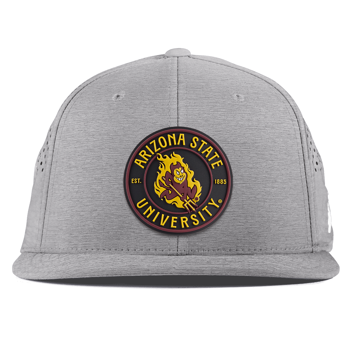 Arizona State University "Sparky's Legacy Dark" Flat Performance Heather Gray