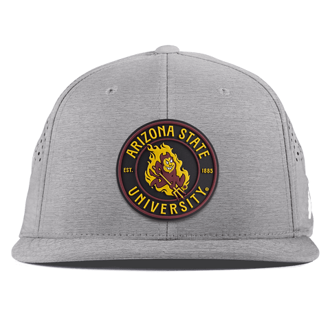 Arizona State University "Sparky's Legacy Dark" Flat Performance Heather Gray