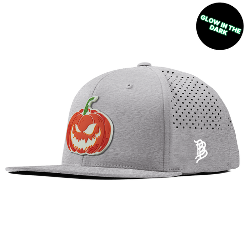 Jack-O-Lantern Glow Flat Performance Heather Gray