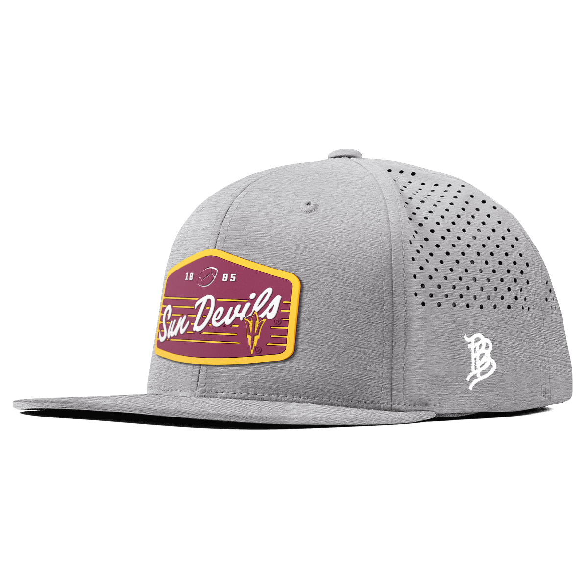 Arizona State University "Sun Devils Football" Flat Performance Heather Gray