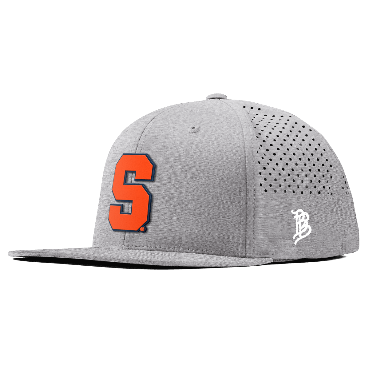 Syracuse University "Syracuse Orange Block" Flat Performance Heather Gray