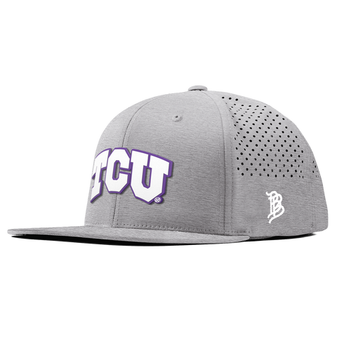 Texas Christian University "TCU Block" Flat Performance Heather Gray
