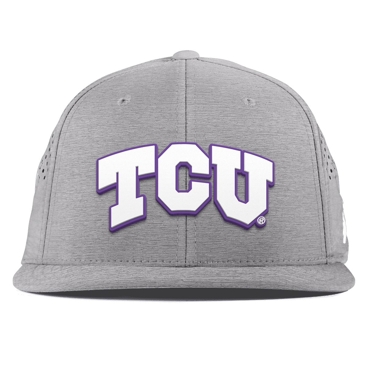 Texas Christian University "TCU Block" Flat Performance Heather Gray