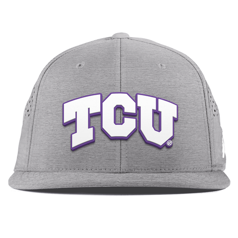 Texas Christian University "TCU Block" Flat Performance Heather Gray
