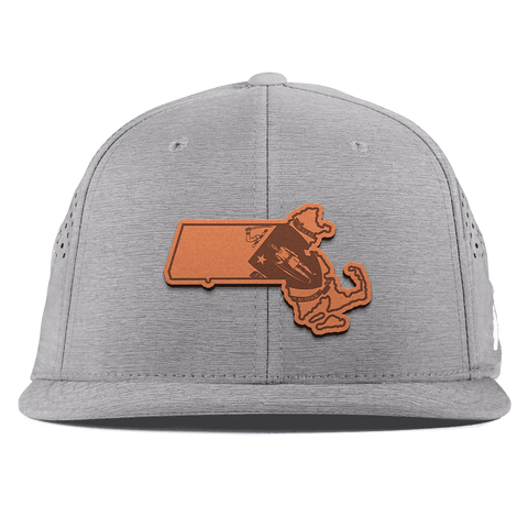 Massachusetts 6 Flat Performance Heather Gray