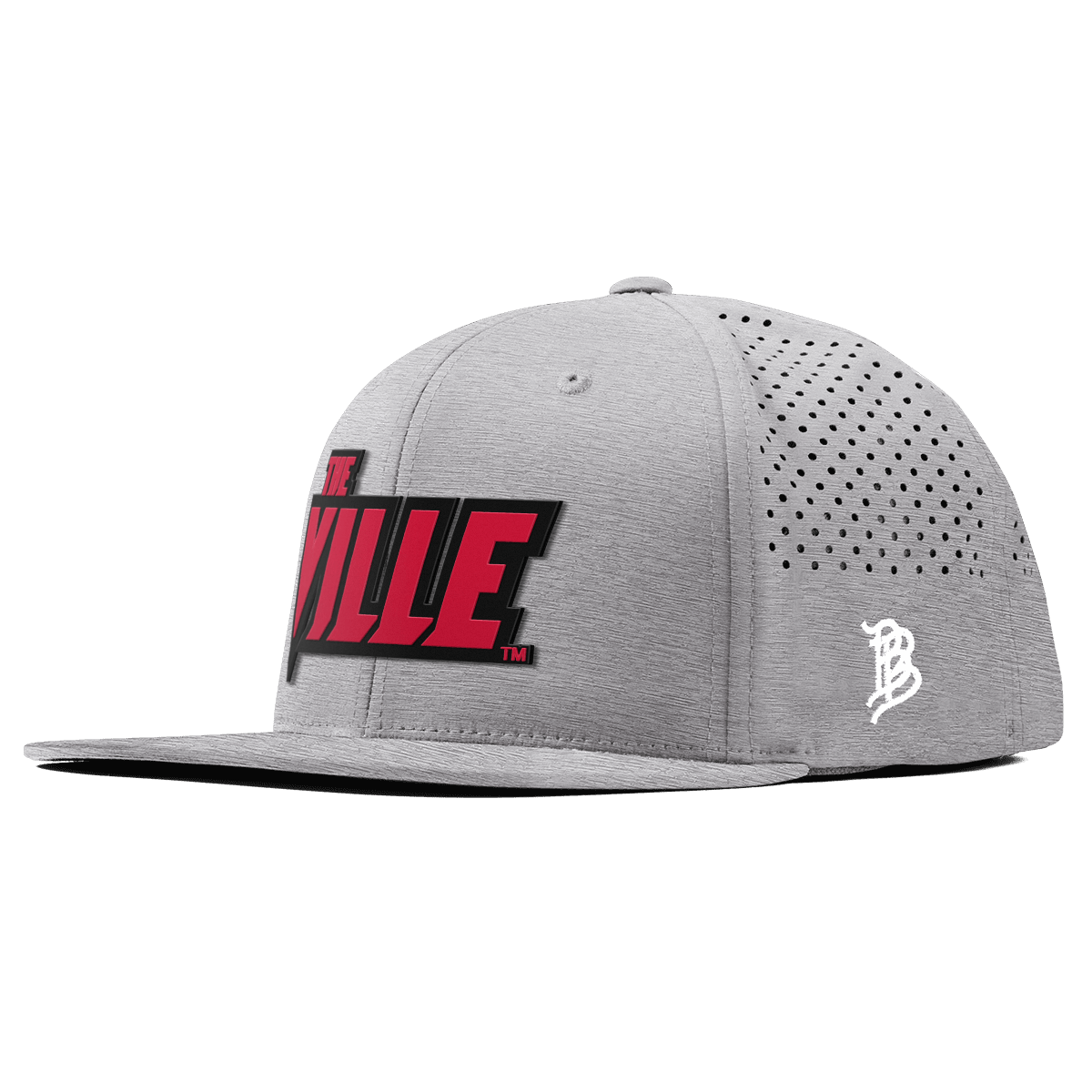 University of Louisville "The Ville Block" Flat Performance Heather Gray