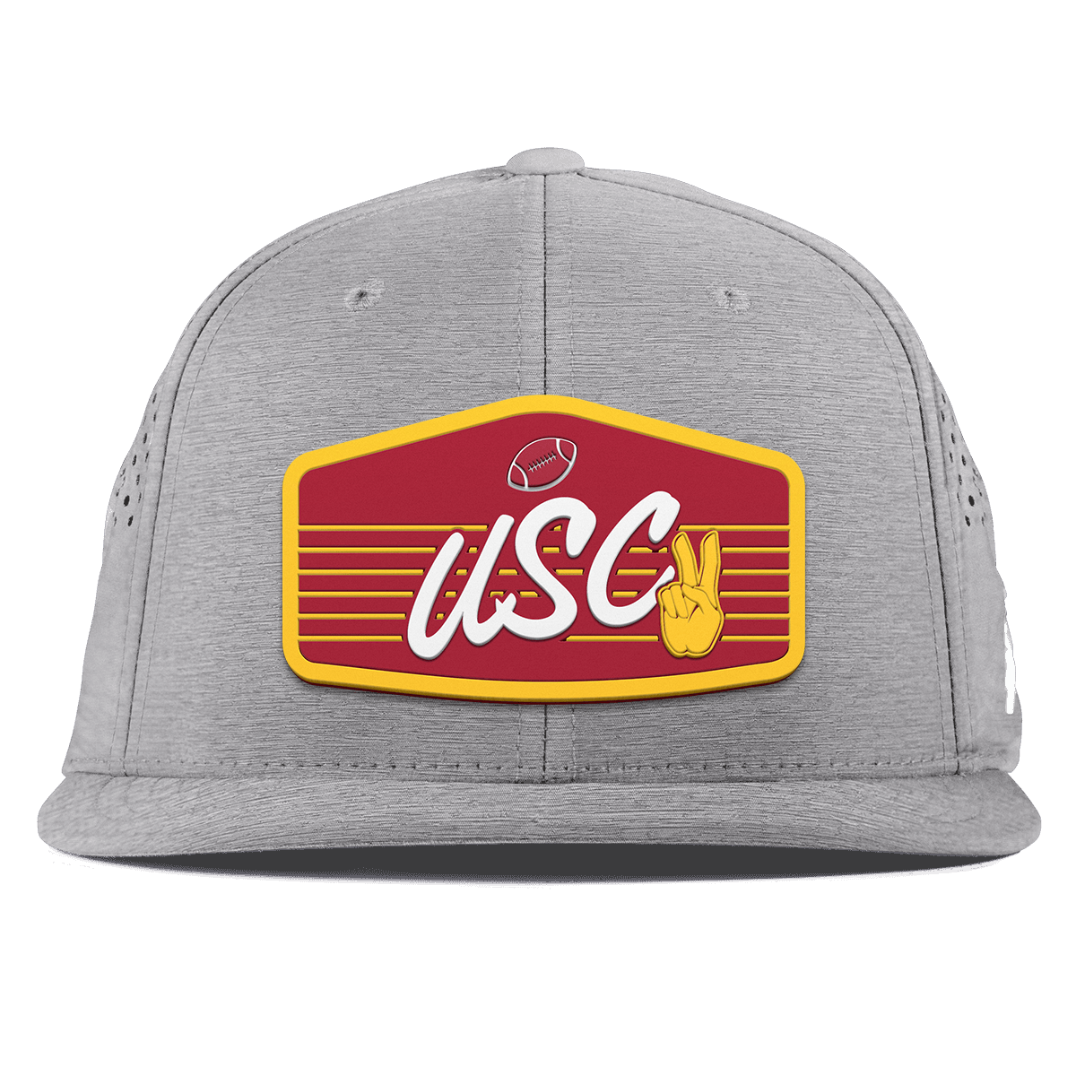 University of Southern California "Trojans Football" Flat Performance Heather Gray