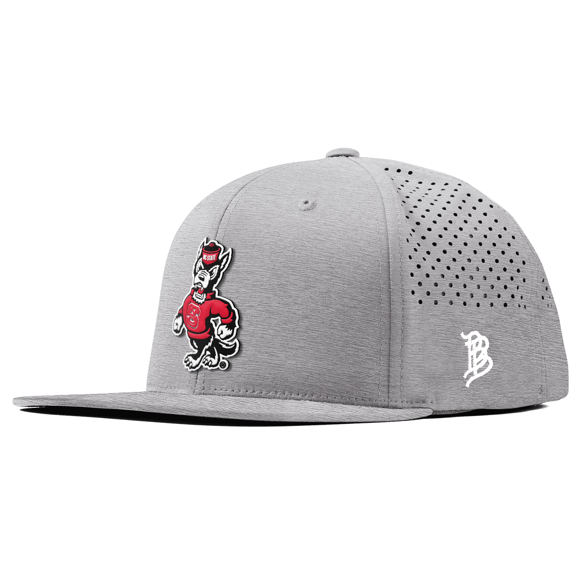 North Carolina State "Tuffy The Wolf" Flat Performance Heather Gray