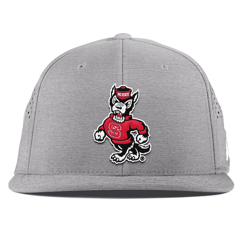North Carolina State "Tuffy The Wolf" Flat Performance Heather Gray