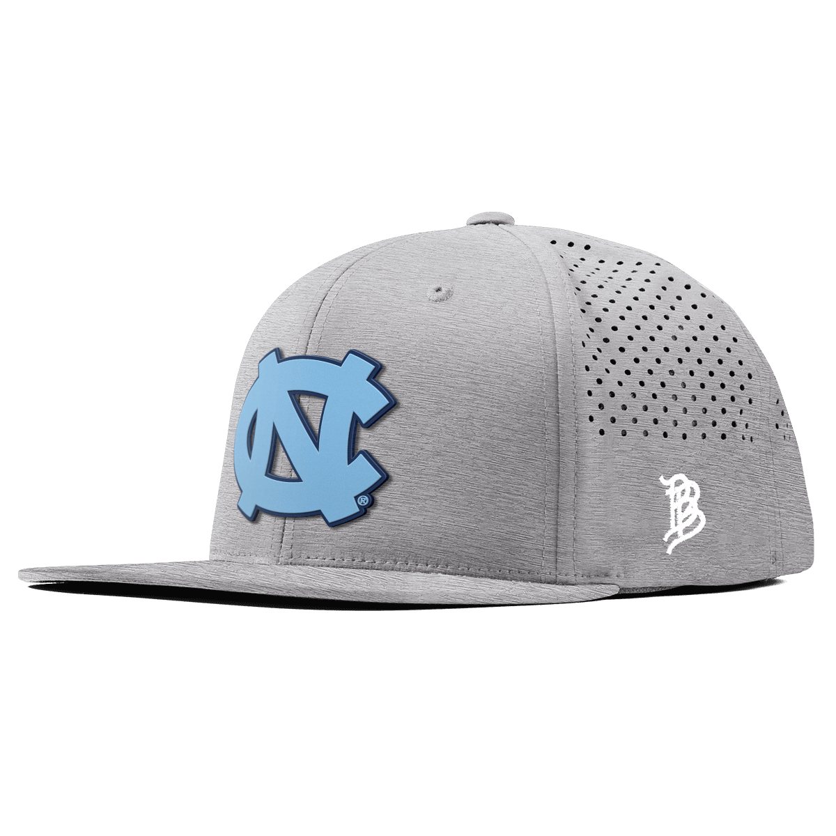 University of North Carolina "UNC Team Logo Carolina Blue" Flat Performance Heather Gray
