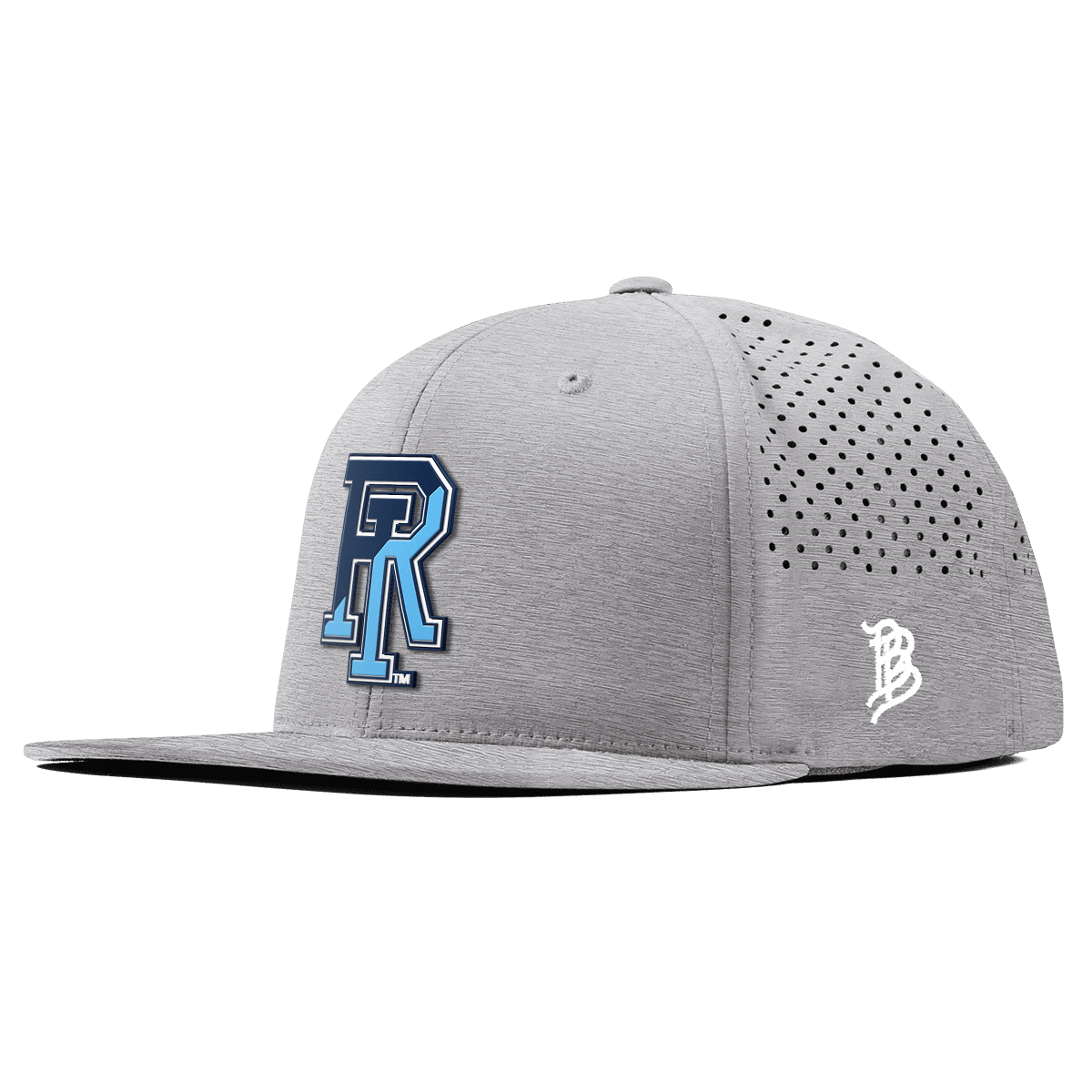 University of Rhode Island "URI Team Logo" Flat Performance Heather Gray