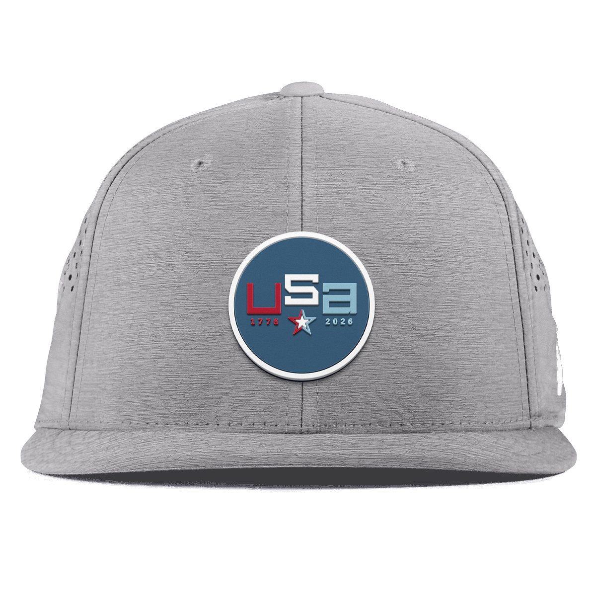 USA 250 Flat Performance Heather Gray