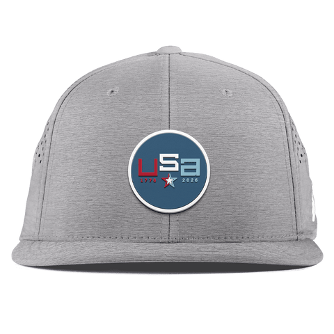 USA 250 Flat Performance Heather Gray
