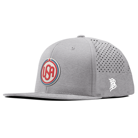 USA Icon Flat Performance Heather Gray
