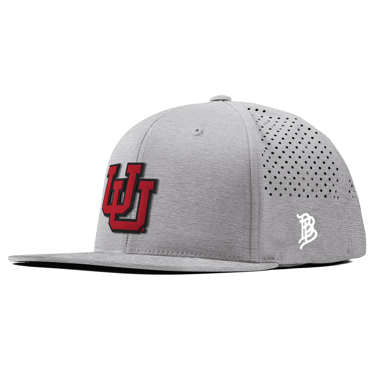 University of Utah "Utah Block" Flat Performance Heather Gray