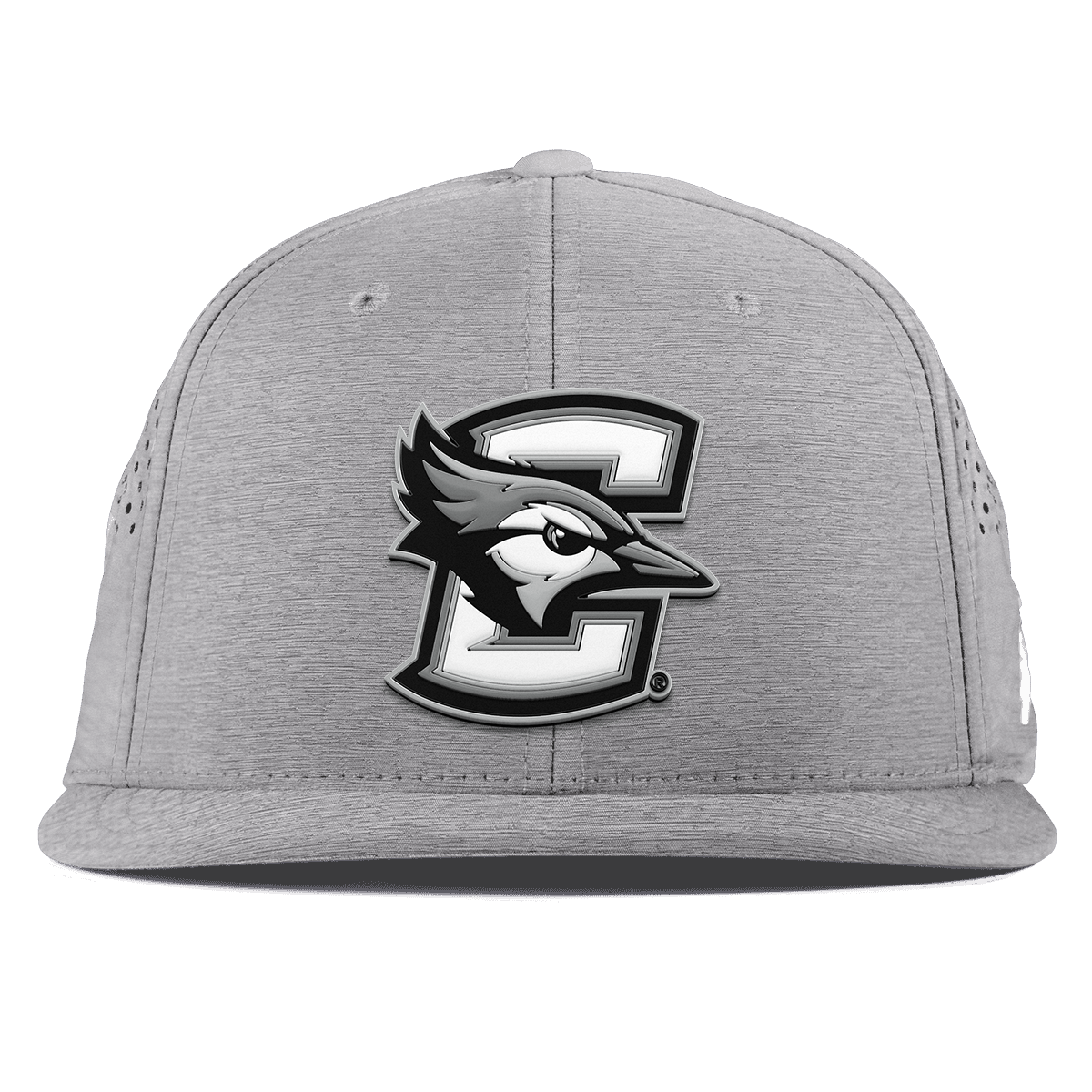 Creighton University "Vintage Creighton Block" Flat Performance Heather Gray