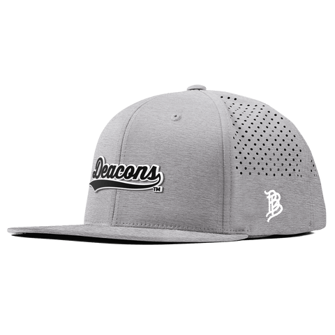 Wake Forest University "Vintage Deacons Script" Flat Performance Heather Gray