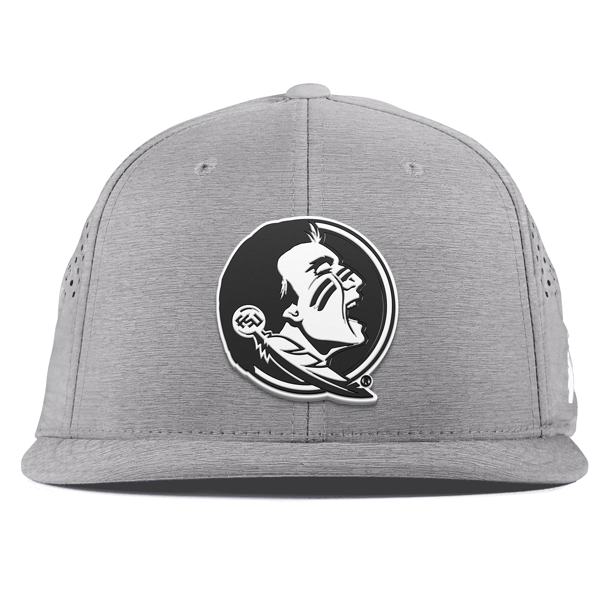 Florida State University "Vintage FSU Team Logo" Flat Performance Heather Gray