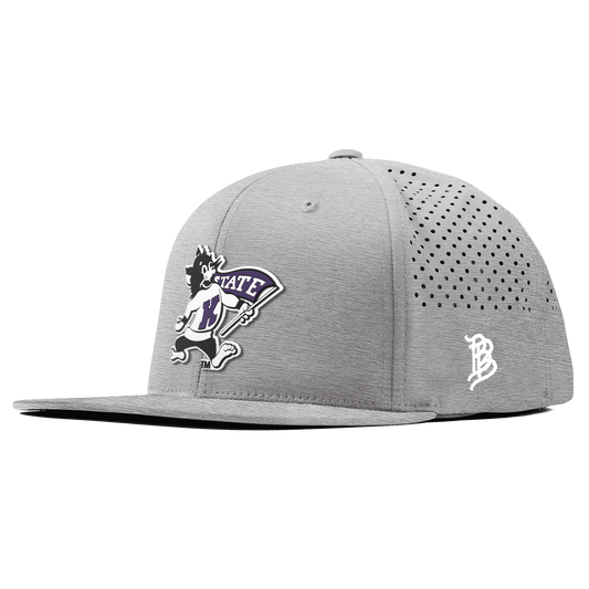 Kansas State University "Vintage Kansas State Wildcat" Flat Performance Heather Gray