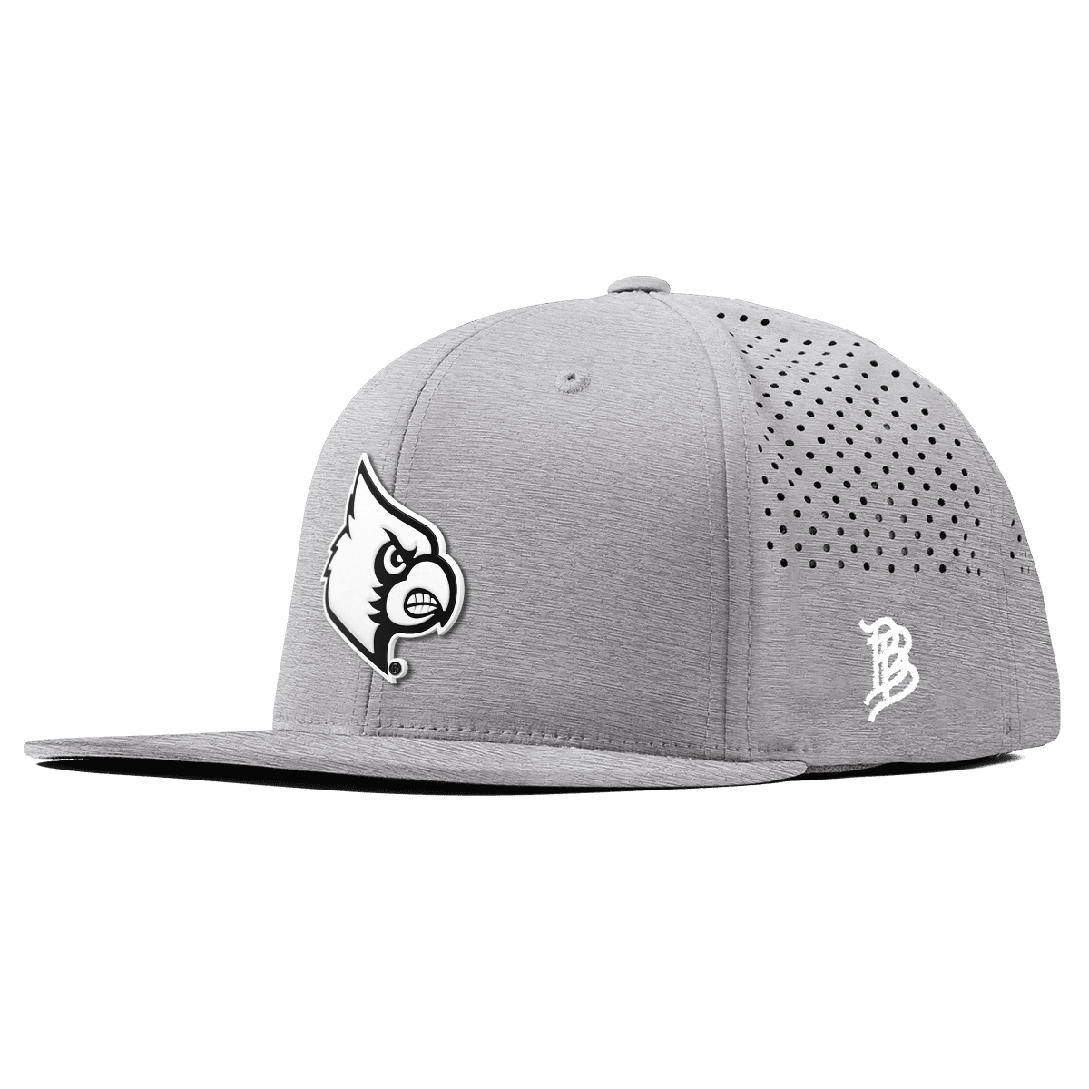 University of Louisville "Vintage Louisville Team Logo" Flat Performance Heather Gray