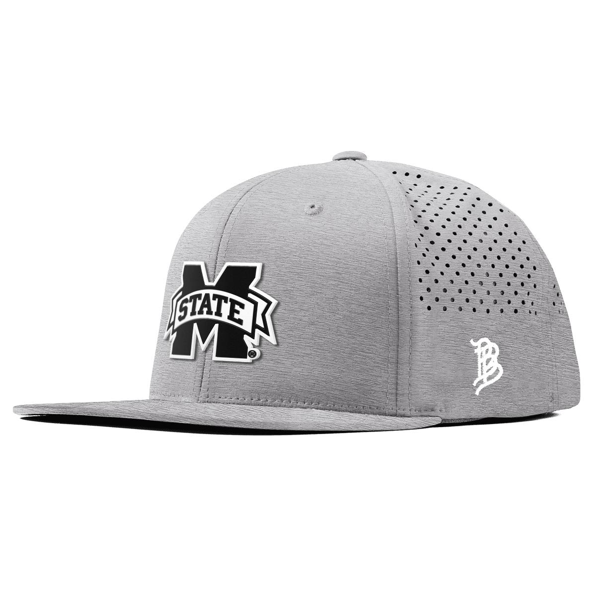 Mississippi State University "Vintage Miss State Team Logo" Flat Performance Heather Gray