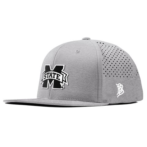 Mississippi State University "Vintage Miss State Team Logo" Flat Performance Heather Gray