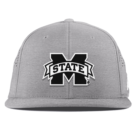Mississippi State University "Vintage Miss State Team Logo" Flat Performance Heather Gray