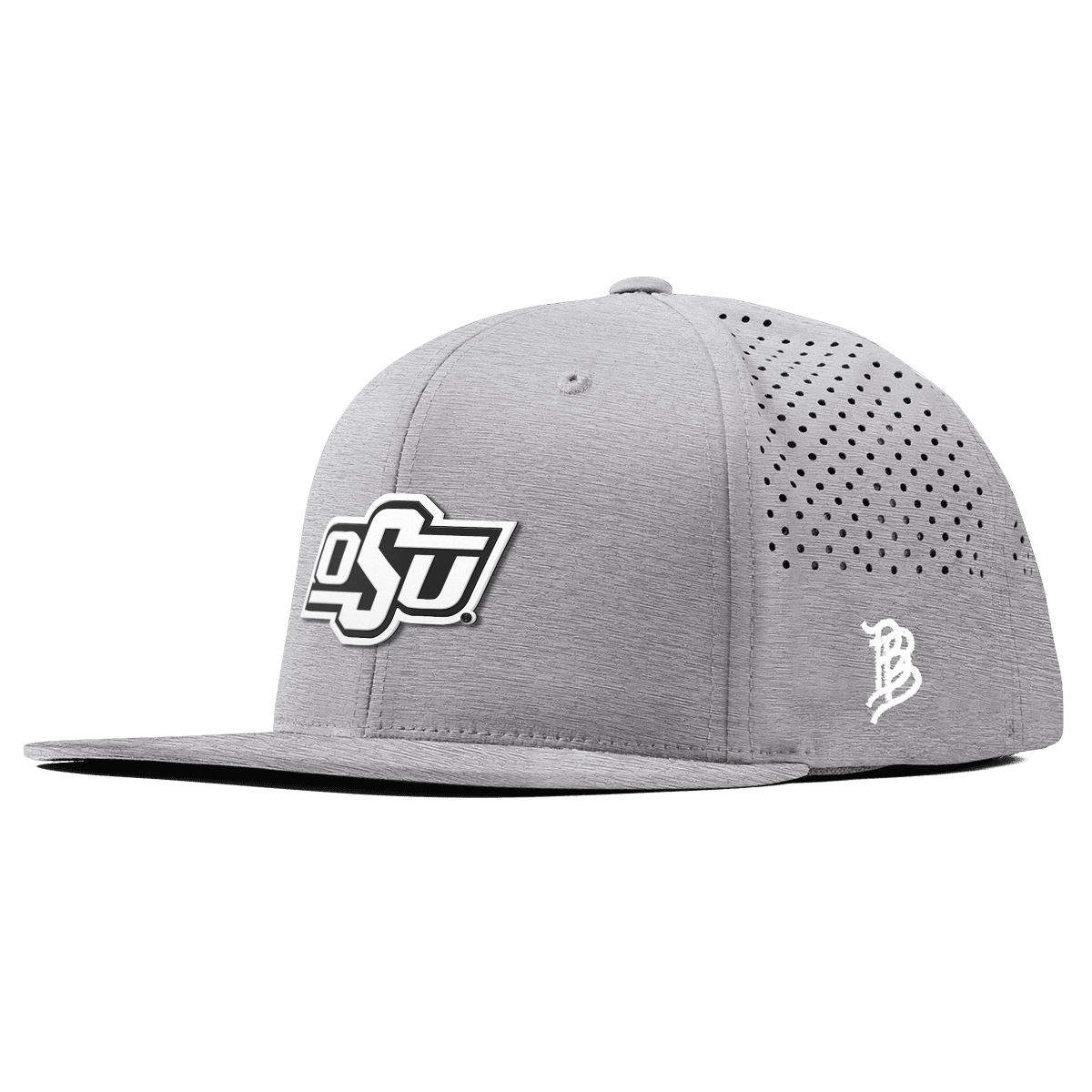 Oklahoma State University "Vintage OSU Team Logo" Flat Performance Heather Gray