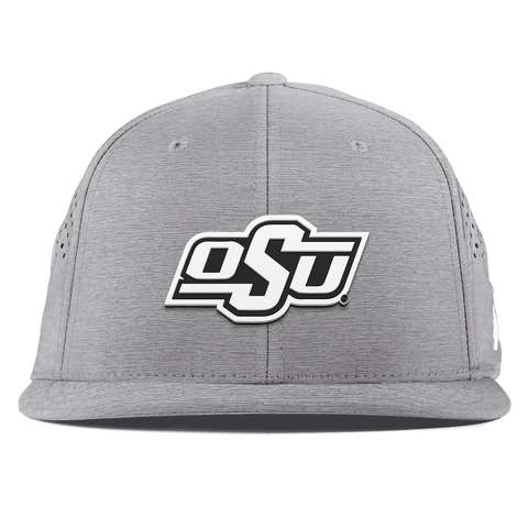Oklahoma State University "Vintage OSU Team Logo" Flat Performance Heather Gray