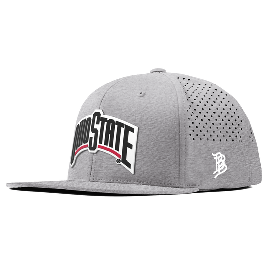 Ohio State University "Vintage Ohio State Block" Flat Performance Heather Gray