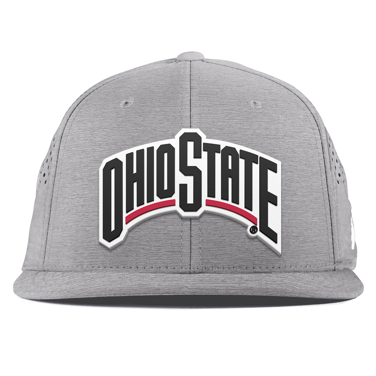 Ohio State University "Vintage Ohio State Block" Flat Performance Heather Gray