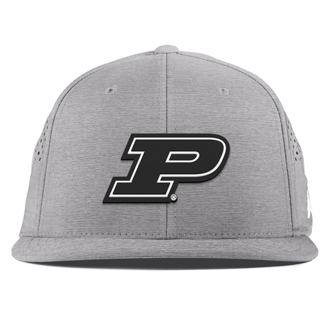 Purdue University "Vintage Purdue Team Logo" Flat Performance Heather Gray