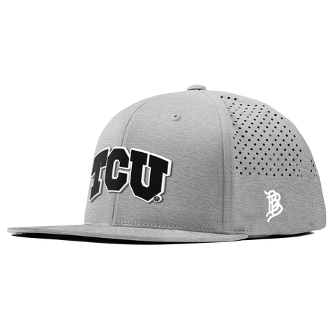 Texas Christian University "Vintage TCU Block" Flat Performance Heather Gray