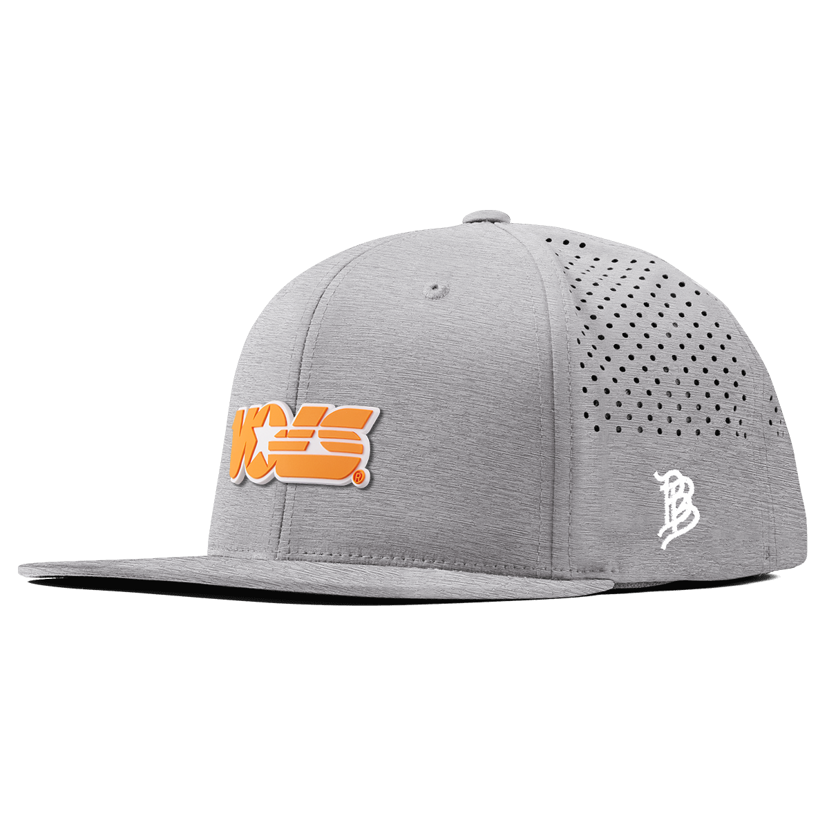 University of Tennessee "Tennessee Vols Block" Flat Performance Heather Gray