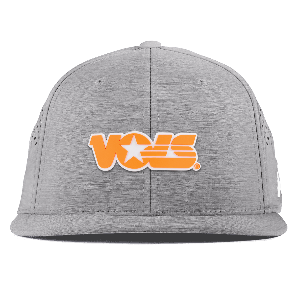 University of Tennessee "Tennessee Vols Block" Flat Performance Heather Gray