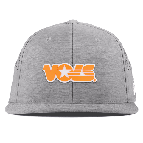 University of Tennessee "Tennessee Vols Block" Flat Performance Heather Gray