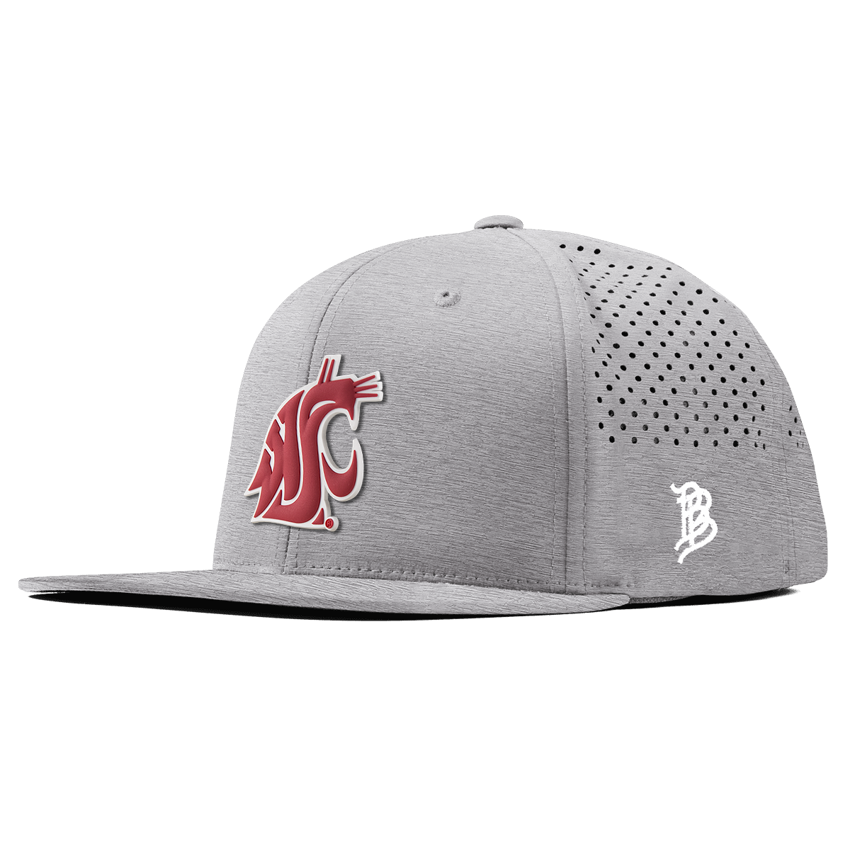 Washington State University "Washington State Team Logo" Flat Performance Heather Gray