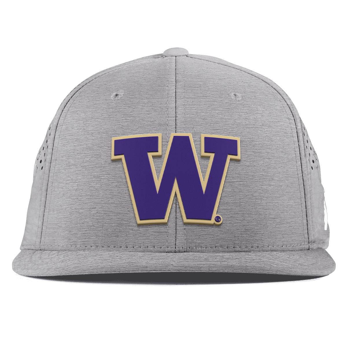 University of Washington "Washington Team Logo" Flat Performance Heather Gray