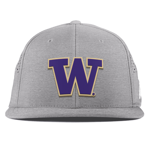 University of Washington "Washington Team Logo" Flat Performance Heather Gray