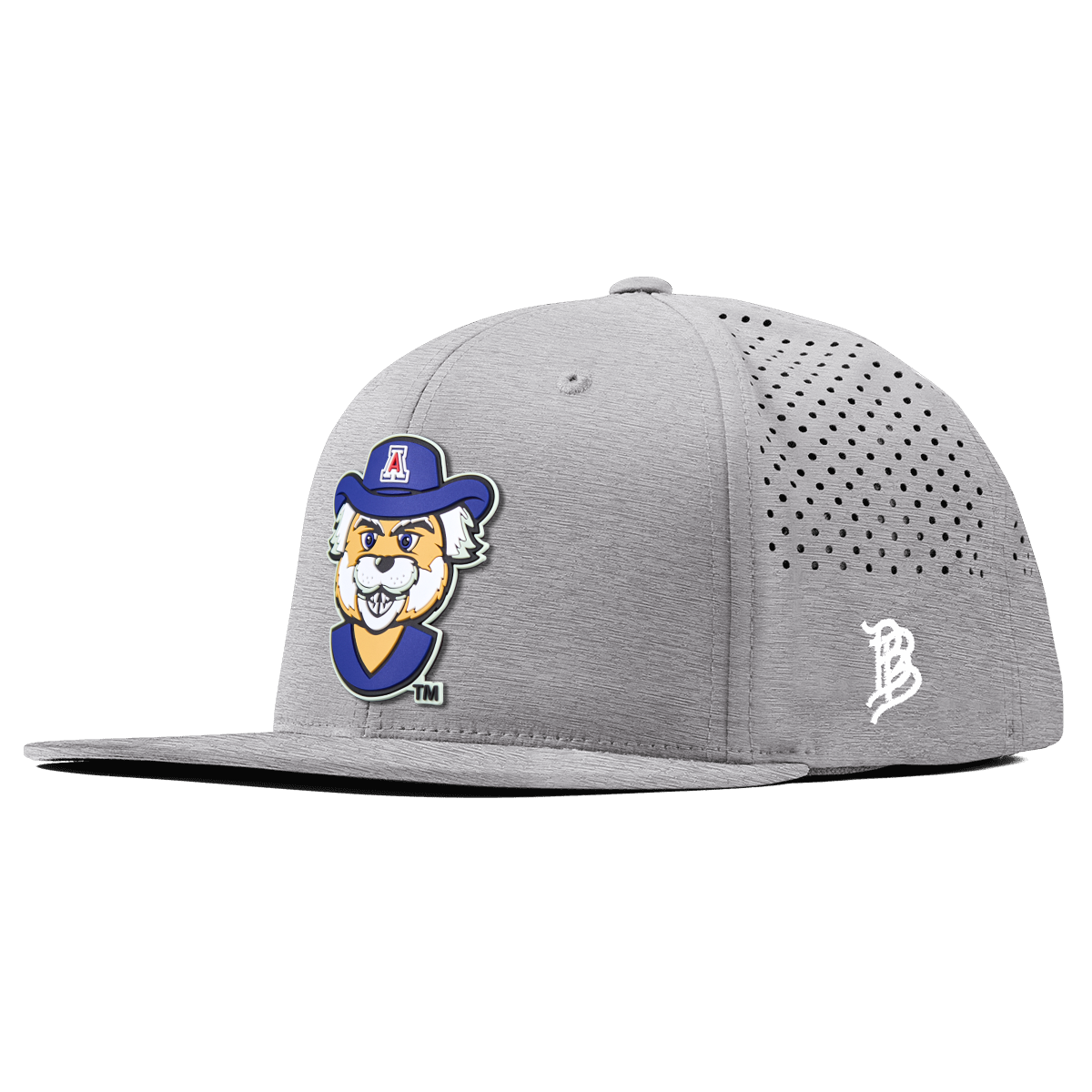 University of Arizona "Wilbur The Wildcat" Flat Performance Heather Gray