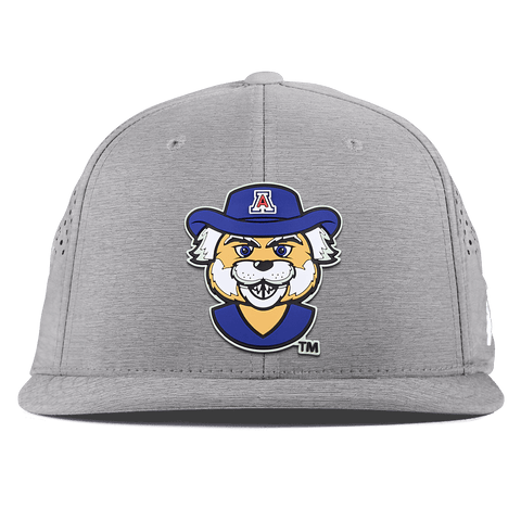 University of Arizona "Wilbur The Wildcat" Flat Performance Heather Gray